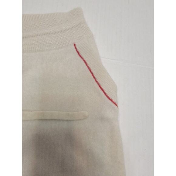 Bamford Jogger Pants Womens Sz Small 100%Cashmere Lounge Drawstring Sand - Picture 4 of 7